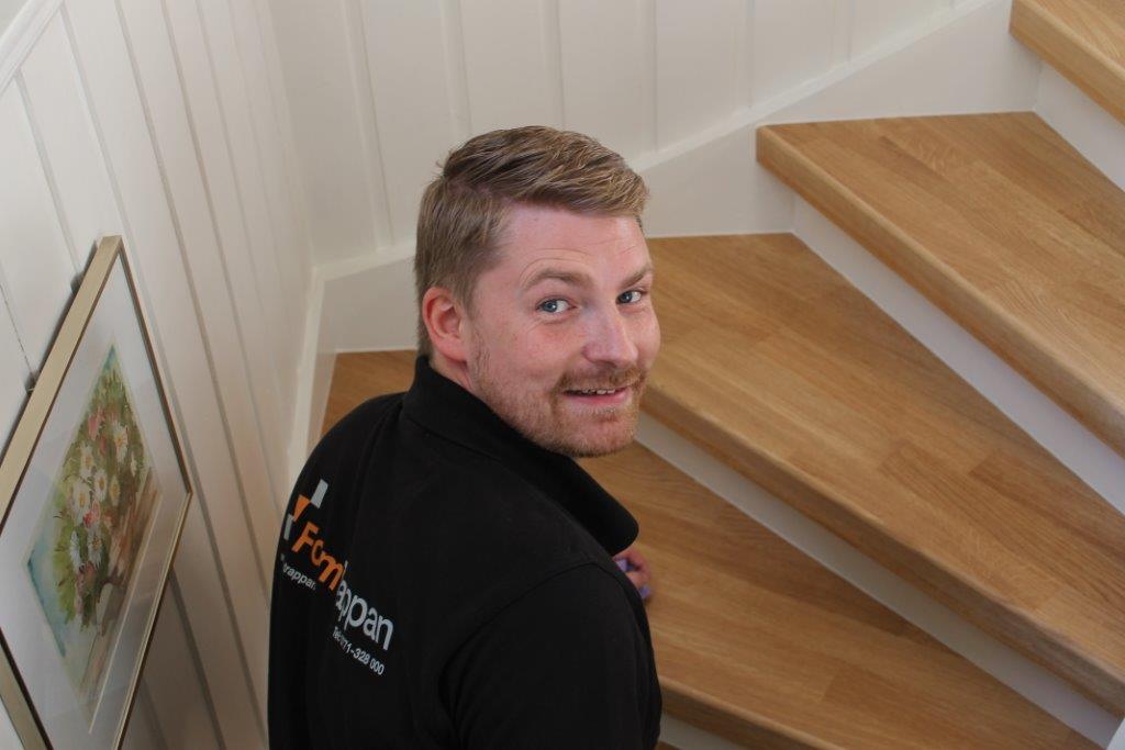 Daniel Edlander i FormTrappan ser frem til å hjelpe enda flere nordmenn med trappefornyelse.